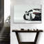 Voiture de sport blanche sur toile-1725488127