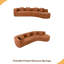 Canapé modulaire de 132 po au design incurvé, canapé modulaire en chenille 2 pièces avec 4 coussins, éponge moelleuse et coussin à ressorts-1737913341