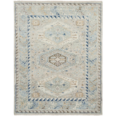 Quinzio Handmade Wool Oriental Area Rug