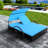 Adjustable Patio Chaise Lounges, Steel Hdpe Modern Poolside Garden Bed