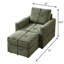 Chaise longue classique en velours côtelé avec, réglable pour le salon - canapé, odeur - tissu d'air frais-529816689