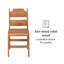 Chaises de salle à manger d'appoint en bois massif Celine - entièrement assemblées