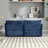 Double Seat With Soft Chenille Fabric, Removable Side Pockets For Daily Items, High Density Sponge, Footstool Resting Legs Upholstered , Pockets, - Foam Filling, Leg Stretch Out, 76.77*29.53*31.10inch-954619175