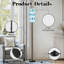 Lampe sur pied plume sans soudure plume à intensité variable moderne avec télécommande interrupteur au pied abat-jour abat-jour haut lampadaire pour salon chambre bureau