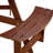 Brown Outdoor Picnic Table For 6 - 3 Benches, Umbrella Hole, , Waterproof Porch Hole Built-In Benches Pool Area-1894496166