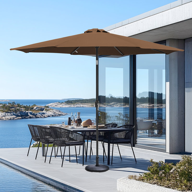300cm Market Parasol, Coffee
