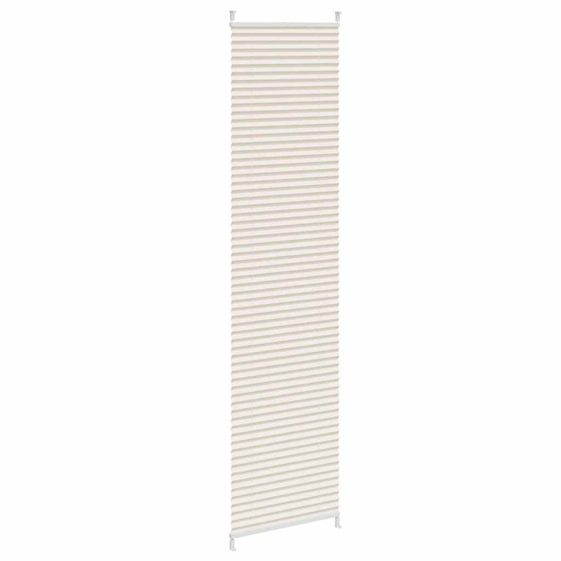 Room Darkening Pleated Blind, 40cm W x 200cm L, Cream