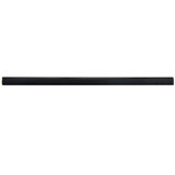 Twist 11.8" x 0.5" Glossy Ceramic Quarter Round Tile Trim in Black
