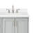 61'' Double Bathroom Vanity with White Quartz Top-93359465