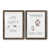 Papier, cadre noyer