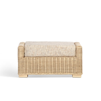 70cm Wide Solid Colour Footstool Ottoman