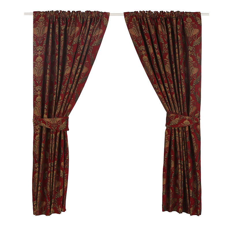 Shiraz Pencil Pleat Room Darkening Curtain, 229 W x 229 D cm