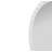 Varsha Oval Glossy White Mirror-348517960