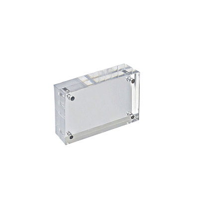 Clear Acrylic Magnetic Photo Frame Block 4.5" x 3" Vertical/Horizontal