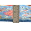 Tapis bleu Oushak 3 x 5 Kazak