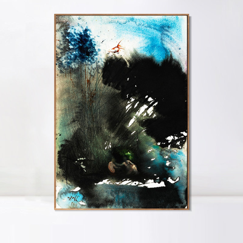"Giclee", impression encadrée, série # 054 par Salvador Dali, art mural pour les décorations de bureau à domicile