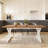 Farmhouse Dining Table with X-Shaped Trestle Base (Seats 6)-1346051906