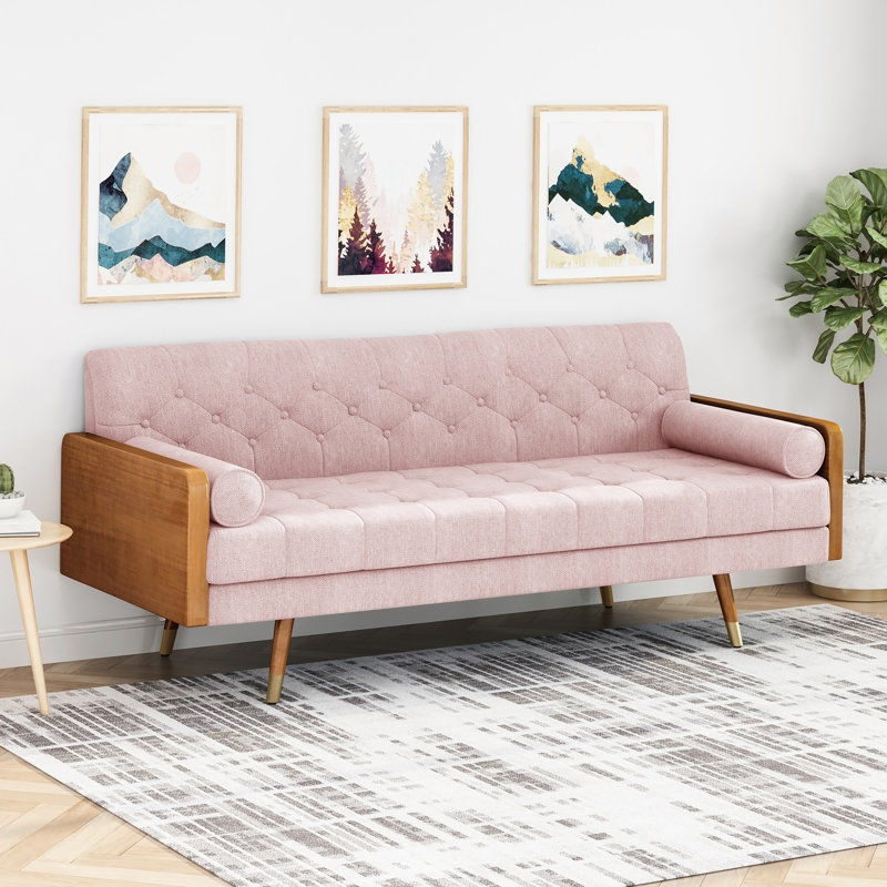 Canapé Mid-Century, Blush