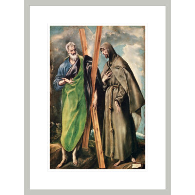 SS. Andrew and Francis of Assisi by El Greco -Framed Giclee Print