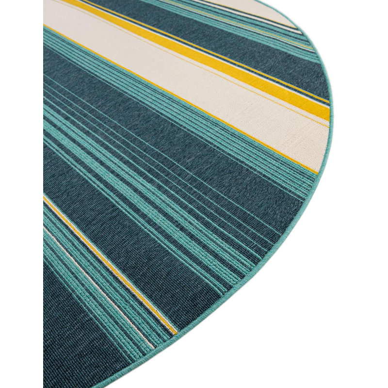 Gourlie Indoor/Outdoor Area Rug, Round 3'1"