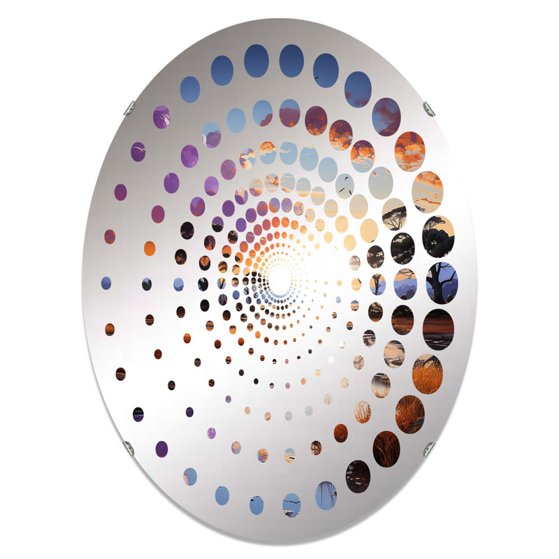 Miroir mural oval, 29,5 po x 19,6 po
