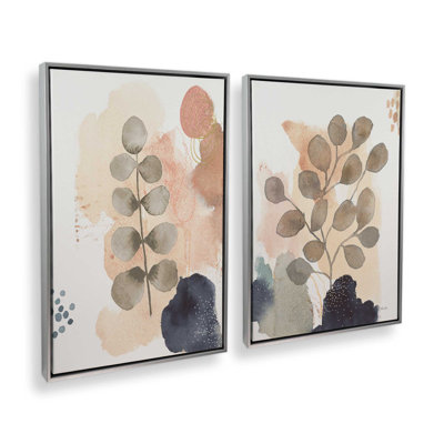 Ensemble de 2 feuilles harmoniques duo II