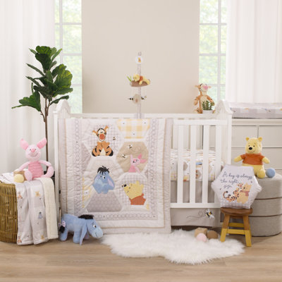 Ensemble de literie pour lit de bébé 3 pièces NoJo Disney Winnie l'ourson