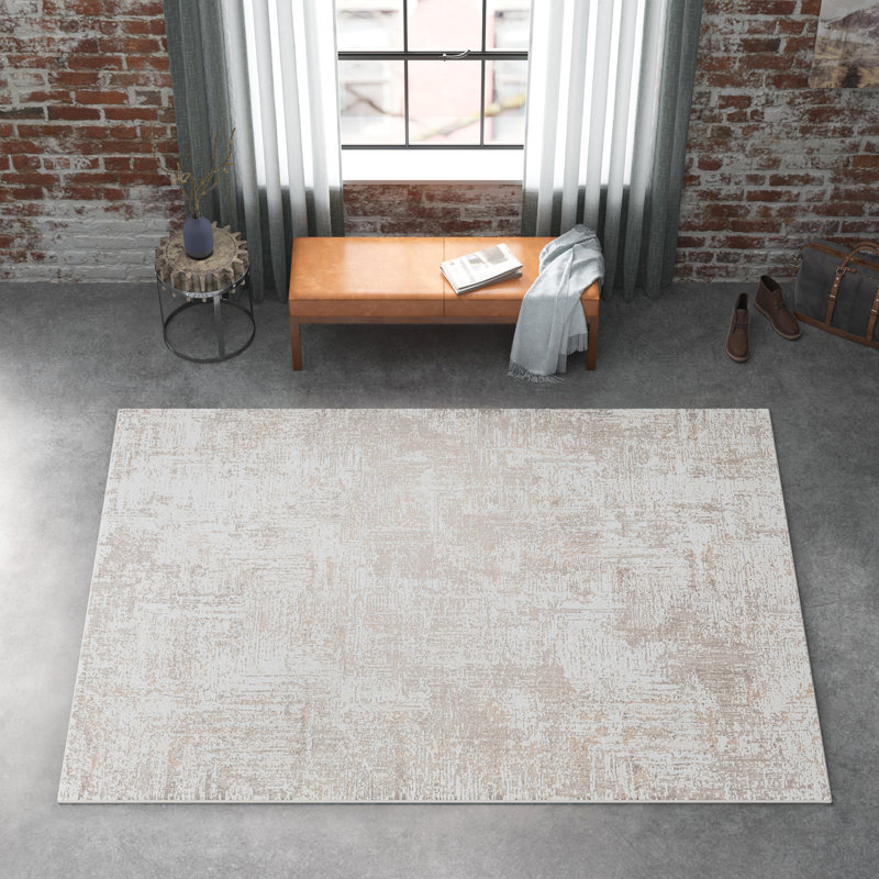 Tapis gris clair Lemaire, Rectangle 6 pi 7 po x 9 pi