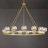 59" Dimmable Round Glass Shade Chandelier-111203650