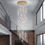 Lustre moderne moderne en acrylique doré-1782186237