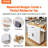 Kitchen Island Cart With Solid Wood Top, 35.4" Width Mobile Carts With Storage Cabinet, Rolling Kitchen Table With Spice Rack, Towel Rack, Drop Leaf And Drawer, Portable Islands On Wheels