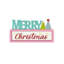 Décoration de table «Merry Christmas» illuminée