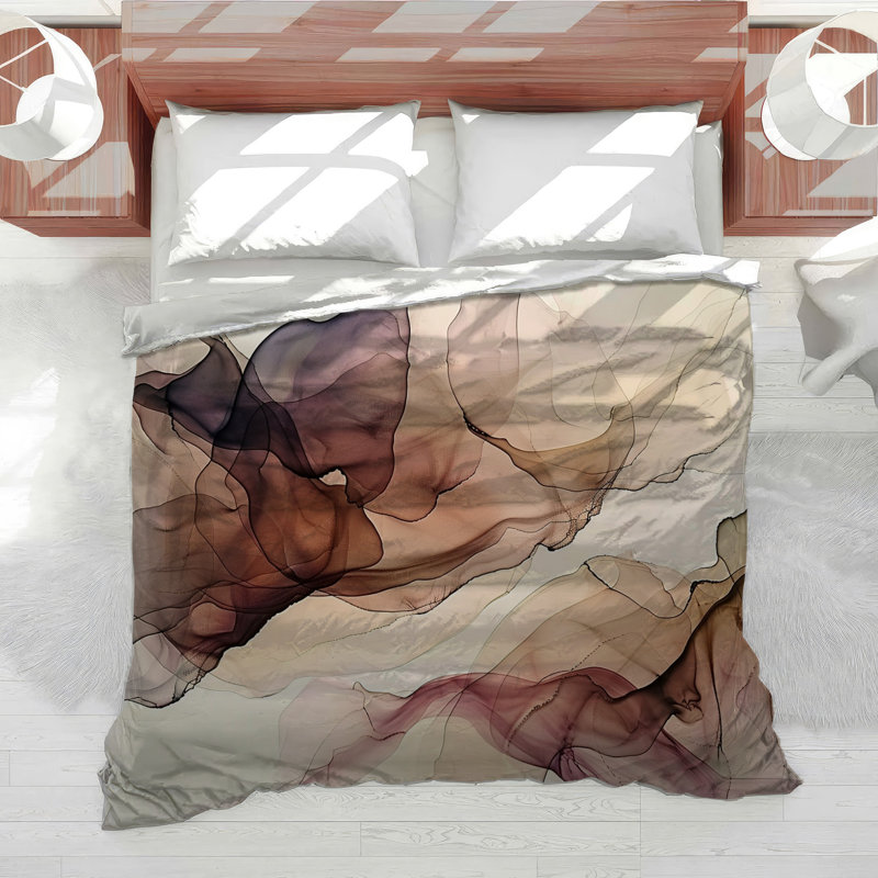 Abstract Contemporary Cotton Blend Comforter, Twin Comforter