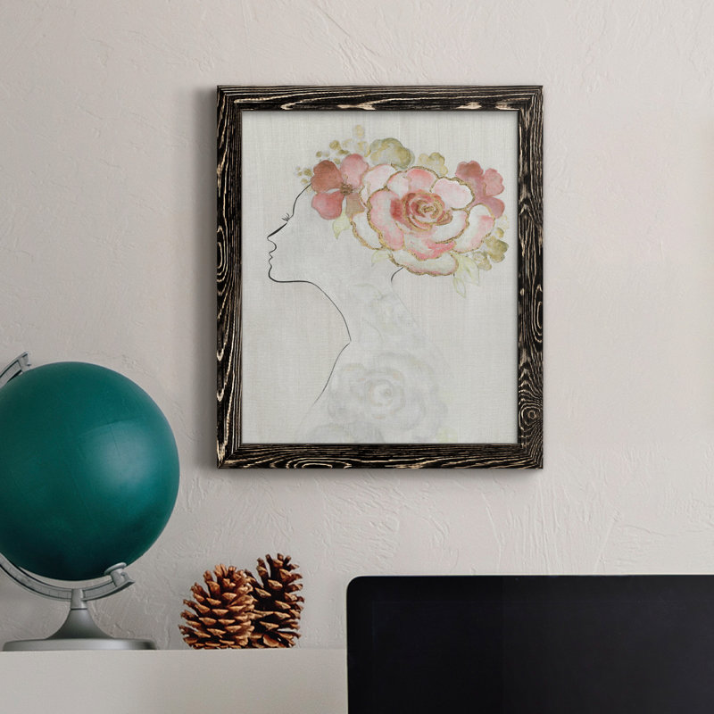 Fashion Fashion Silhouette II - Peinture sur toile encadrée, Noir, H 37,5 po x l 27,5 po x P 1,5 po