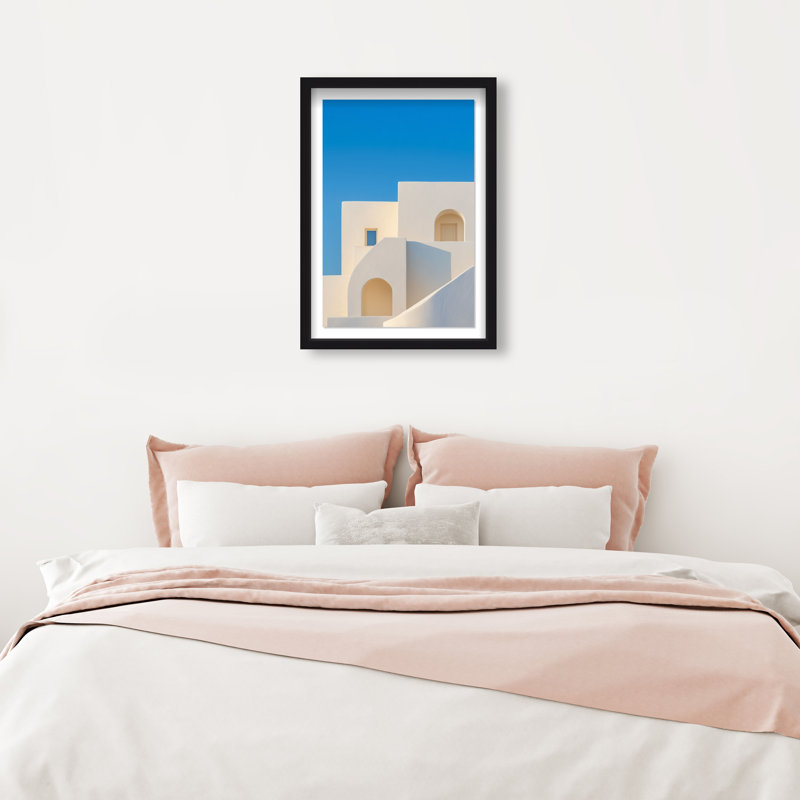 Island Minimalism Print by Oliver Gal, 16.5"H x 11.5"W, Black Shadowbox