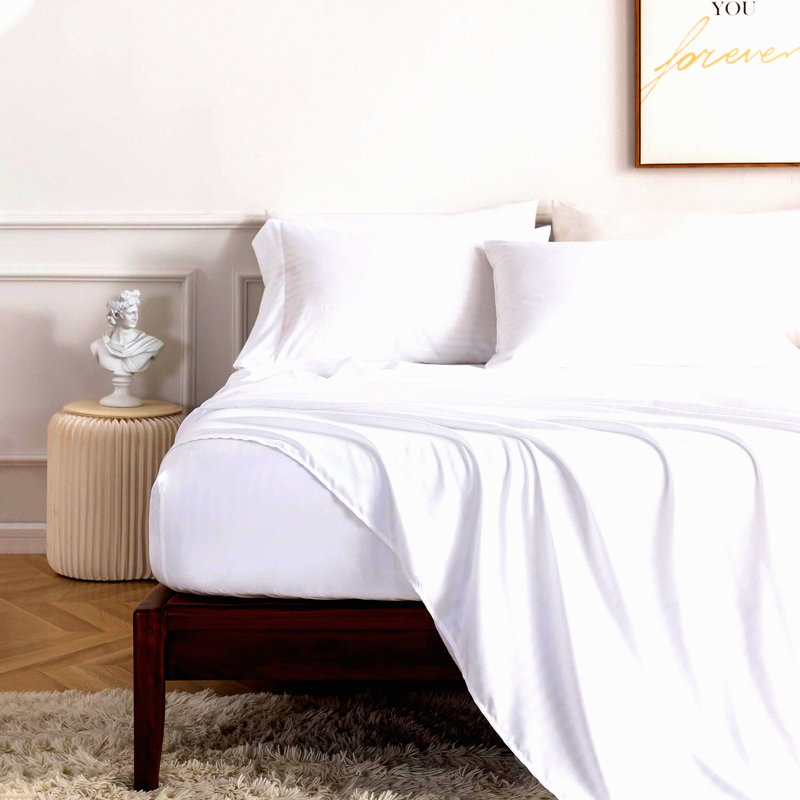 Luxury Soft Sheet Set - 100% Brushed Microfiber Bedding with Pillowcases - 4 Piece Sheets for Deep Mattresses - Sheets, Gray