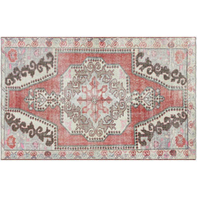 One-of-a-Kind 4'2" X 6'7" 1960s Wool Area Rug in