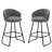 Upholstered Counter Stool With Metal Frame-14802319-14802313