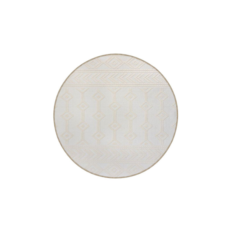 Soft Themed Patterned Woven Base Washable Rug, Square 3'3" Rug Pad Included