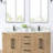 Arbios 60"  Quartz Double Vanity Top with Sink Faucet Holes-92756957
