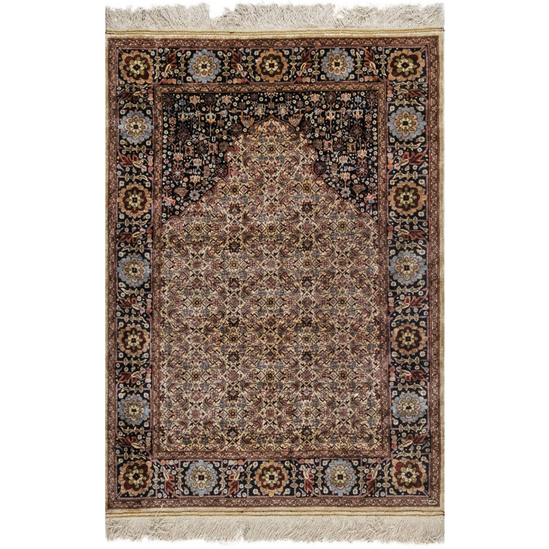 Vintage One-of-a-Kind Rectangle 3'8" x 5'2" Area Rug