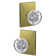 Hobson Non-Turning Glass Knob with Century Trim