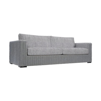 Capri 92.5'' Wide Aluminum Loveseat with Cushions