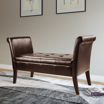 Aadvika Faux Leather Upholstered Storage Bench