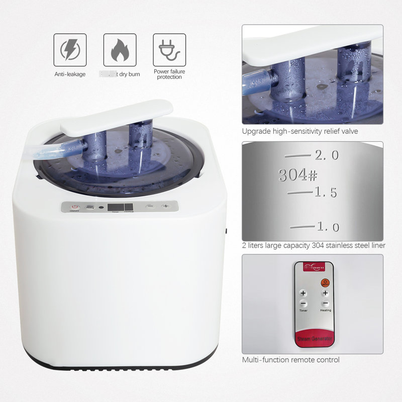 Personal Steam For Home Refresh - Portable Tent With Heater, Chair, Remote 38.01In High X 28.96In Wide Deep Feature Use