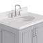 Ensemble de meuble-lavabo simple 30,25 po avec plateau en quartz Abshire-94668804
