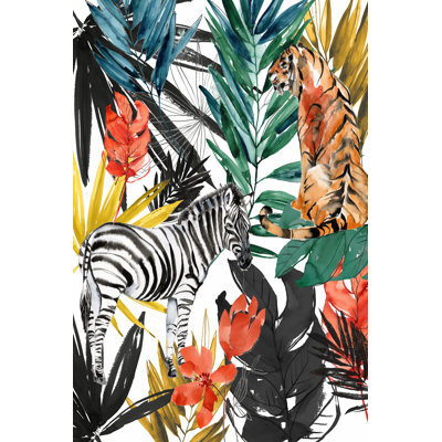 Jungle Life I by Jennifer Goldberger - Painting