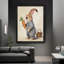 Cadre mural moderne en bois noir avec cadre en bois noir-371313203