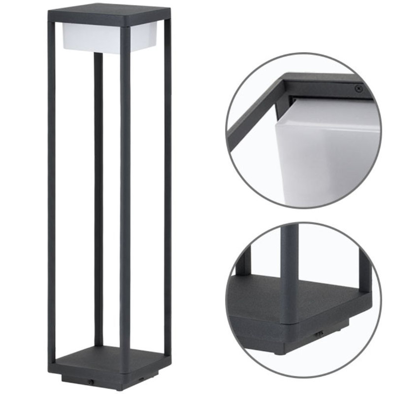 Boatwright Pier Mount Light, 66.5cm H x 18cm W x 18cm D