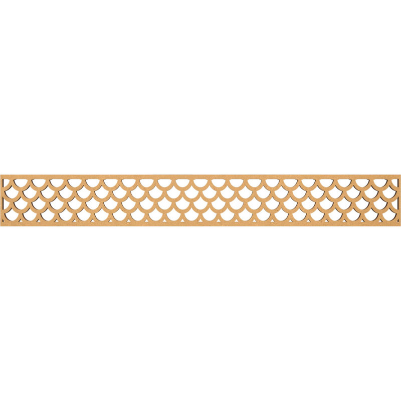 Moulure Hudson, H 6 po x l 46,5 po x P 0,375 po, Bois aggloméré brut